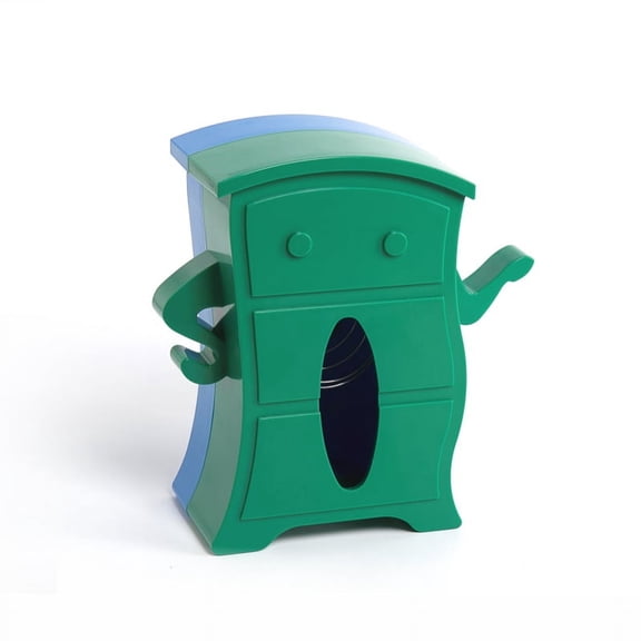 Living Room Desktop Toilet Tissue Box Custom with Elastic Support Wall-Mounted Tissue Storage Box,1 * Tissue box,Green & Blue