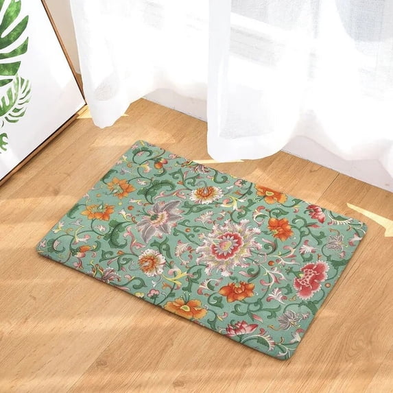 Living Room Doormats Colorful Flowers Mandala Anti-Slip Home Decorative Kitchen Floor Carpet Entrance Mat in Hallway