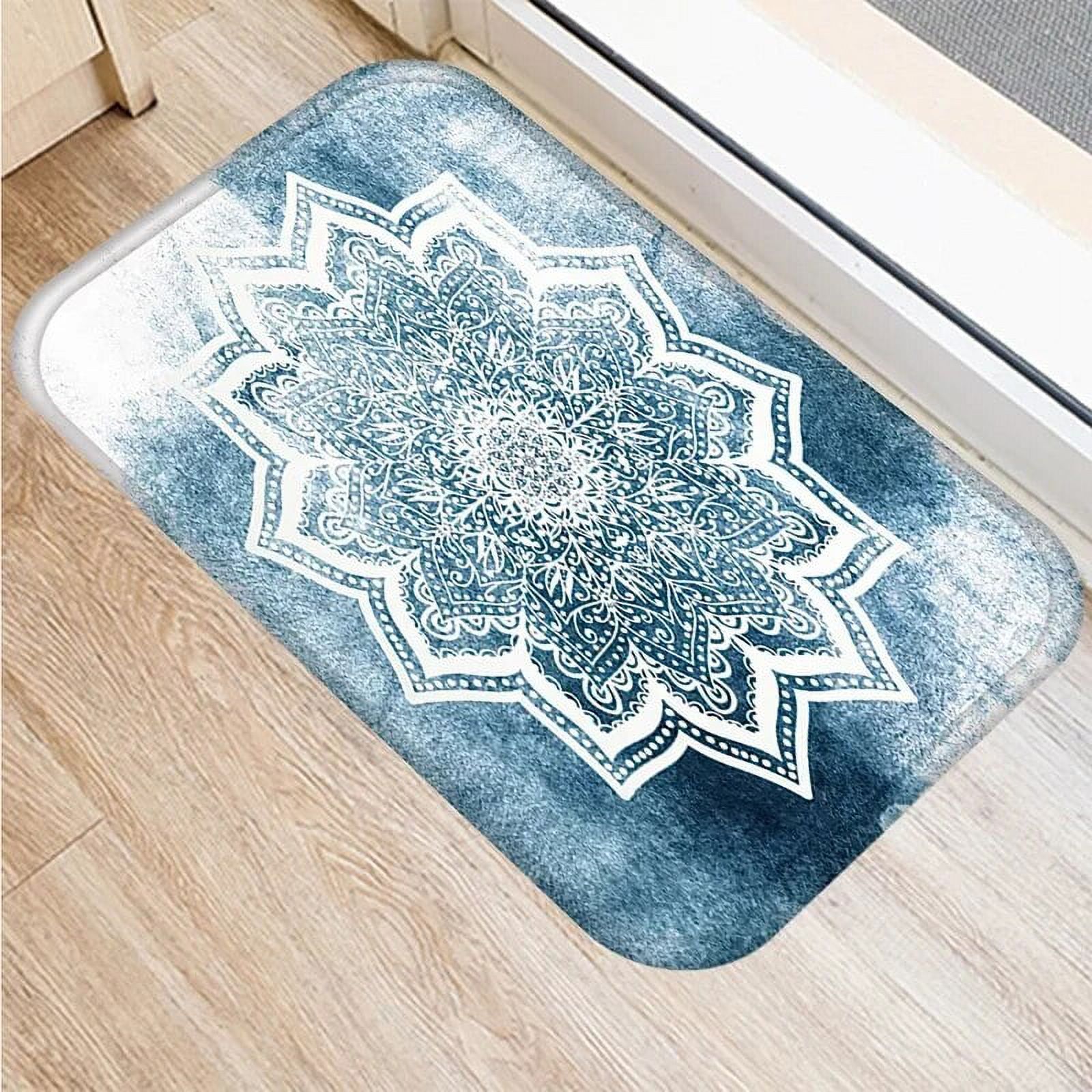 Living Room Doormats Marble Pink Mandala AntiSlip Home Decorative