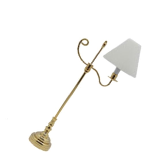 Living Room Floor Lamp Figure Model Realistic Vintage Life Scene Doll House Pretend Game Furnishings