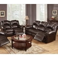 thumbnail image 1 of Esofastore 2 Piece Modern Bonded Leather Reclining Living Room Set Brown, 1 of 3