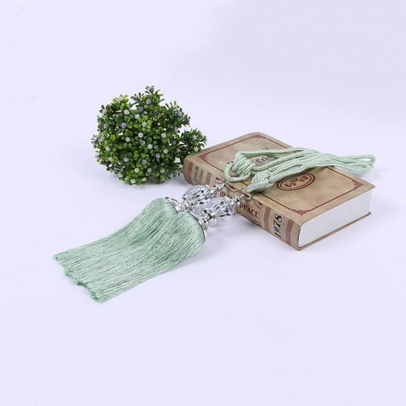Living Room Home Decoration Curtain hook Ball Backs Tassel Curtain Holdbacks Rope Tie Tiebacks Beaded GREEN
