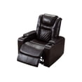 thumbnail image 1 of Living Room Leather Armchair With Cup Hold Storage USB Recliner - Multicolor, 1 of 8