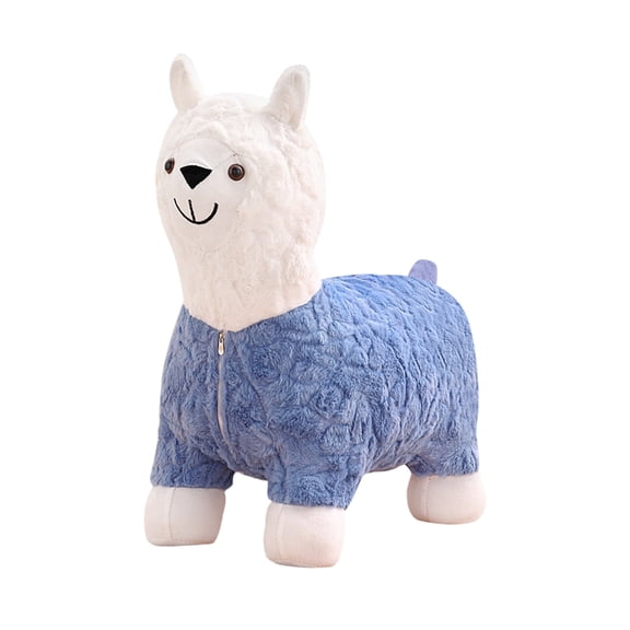 Living Room Organizers and Storage Upholstered Stool Lamb's Fleece Fabric Footrest Change Shoe Footstool Wood Multifunctional Sofa Tea Stool For Living Room Bedroom Porch Easy to Assemble