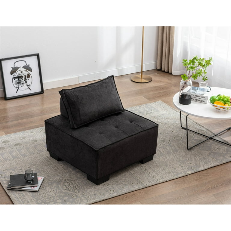 Living Room Ottoman Lazy Chair, Leisure Sofa Small Accent Chair
