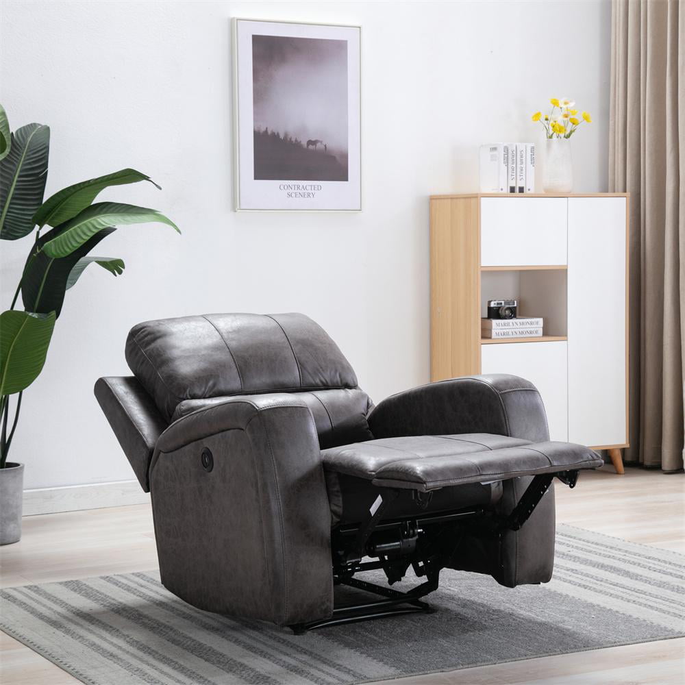 Living Room Power Lift Chair with Thick Cushions and USB Charging Port,  Height Backrest Armchair, Home Theater Seat - Multicolor 