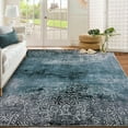 thumbnail image 1 of Living Room Rug 8x10 Modern Ombre Rug Washable Rug Distressed Grey/Green Rug, Soft Stain Resistant Rug, Non Slip Low Pile Thin Rug, Indoor Foldable Printed Rug for Bedroom, Nursery, 1 of 8