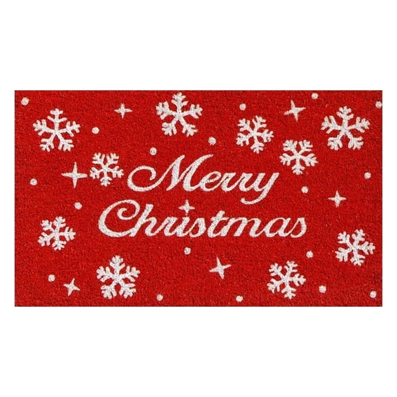 jieadkavo Polyester carpet Christmas Star Outdoor Doormat Snowflake Christmas Text Carpet Carpet 1x carpet Rollback