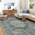 thumbnail image 1 of Living Room Rug Washable Rug 10*13 FT Large Indoor Non Slip Geometric Rug Modern Abstract Area Rug Accent Floor Cover Stain Resistant Contemporary Throw Floor Carpet for Bedroom Home Decor, Green, 1 of 14