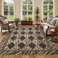 thumbnail image 1 of Living Room Rugs, Checkered Leopard Print Large Area Rug for Bedroom Soft Low Pile Non-Slip Washable Indoor Carpet Rugs for Dining Room, 1 of 6