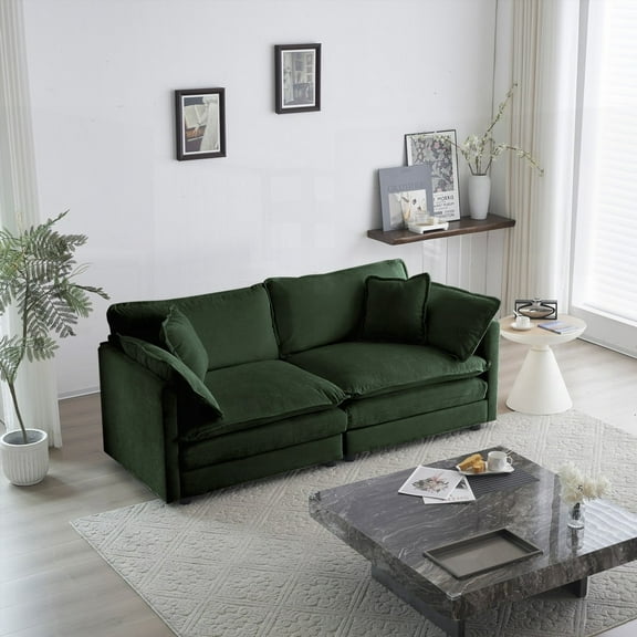 Living Room Sofa Couch - Easy Assembly & Perfect for Multiple Spaces