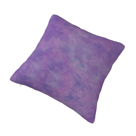 Living Room Sofa Pillow Cover Purple Paint Digital Printed Square Cushion Cover 18"x18"