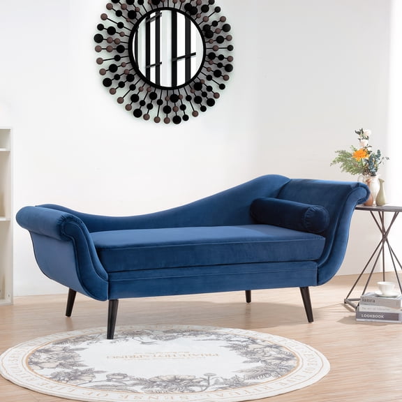 Living Room Sofas, Chaise Lounge with Scroll Arm, Comfortable Sofas, Modern Sofas,