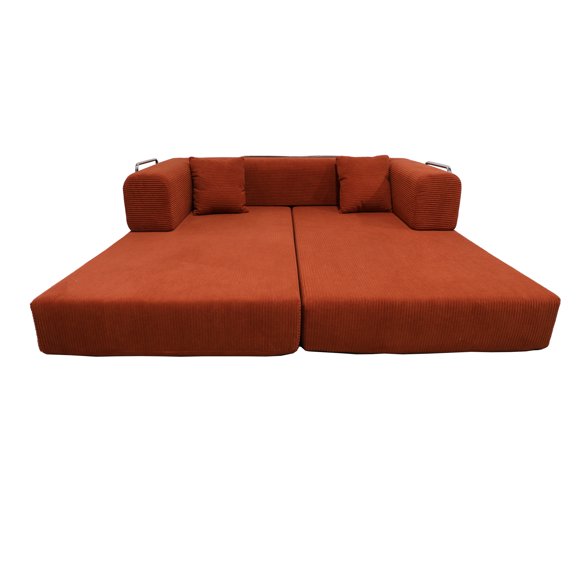 Living Room Sofas Double sofa, sofa bed, multifunctional compression sofa, wide body sofa, pure sponge sofa, fine striped velvet fabric sofa,Comfortable Sofas