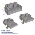 thumbnail image 1 of Living Room Sofas FX'' 66 Inch Sleeper Sofa Bed 3-in-1 Adjustable Sleeper with Pullout Bed 4 Pillows and Side Pockets Soft Corduroy Convertible Sleeper Sofa Bed for Living Room Bedroom Apartment Offi, 1 of 1