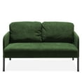 thumbnail image 1 of Living Room Sofas Green 2 Seater Polyester Fabric Sofa, Modern Loveseat Sofa, Comfy Small Couches for Small Space Living Room, Bedroom, Office, Apartment,Comfortable Sofas, 1 of 7