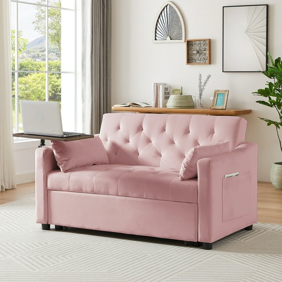 Living Room Sofas, PINK VELVET SOFA BED, Comfortable Sofas, Modern Sofas,