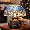 thumbnail image 1 of Living Room Table Lamp with Vintage Christmas Decor Shade,Christmas Table Decorations for Cozy Night Light,Christmas Home Decor Gift,1 Pack, 1 of 8