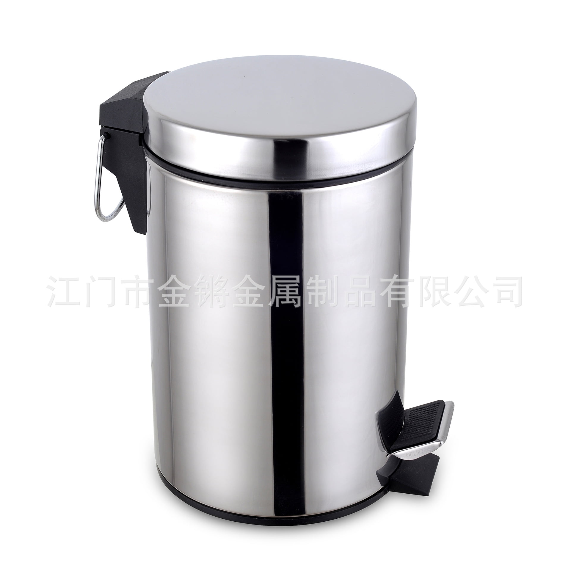 Living Room Trash Can Garbage Bin Stainless Steel Trash Bucket Office