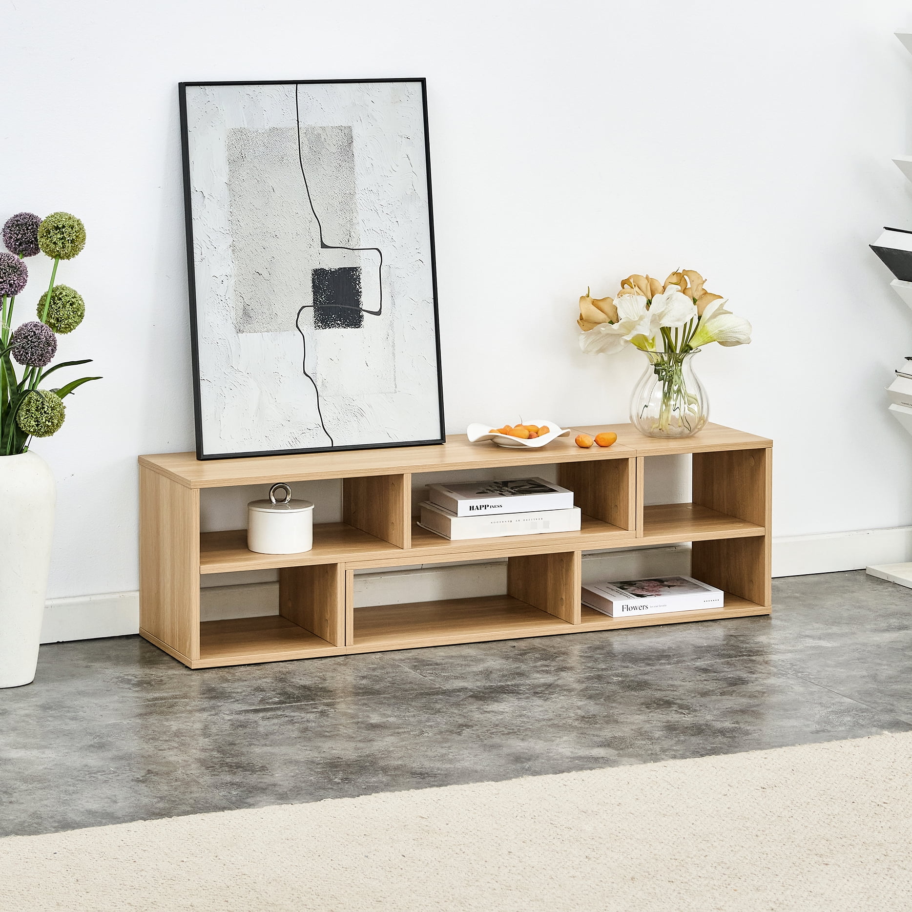 Living Room Tv Shelf Unit - Freely Combinable, Multi-functional Stand ...