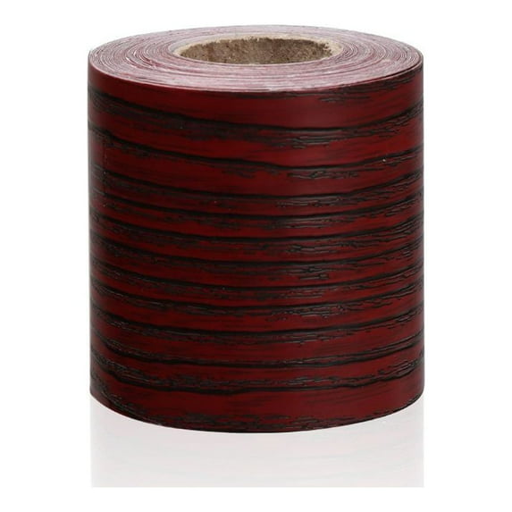 Living Room Vinyl Decals Skirting Line Self-adhesive Wall Border Stickers Waist Line Wallpaper Wood Baseboard WINE RED 5CM X 5M