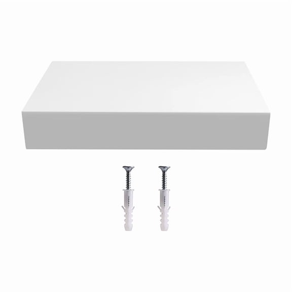 Living Room Wall Shelf with Hidden Compartment, Solid Wood Floating Shelf, Wall Mounted Storage