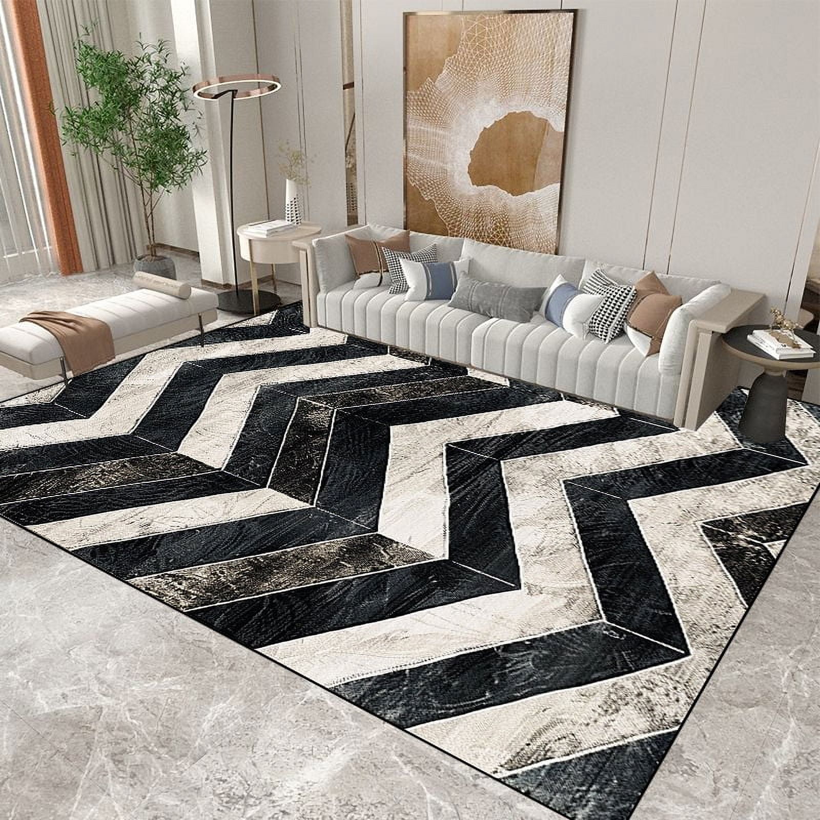 Living Room ration Carpets Light Luxury Geometry Rugs Modern Home Sofa ...