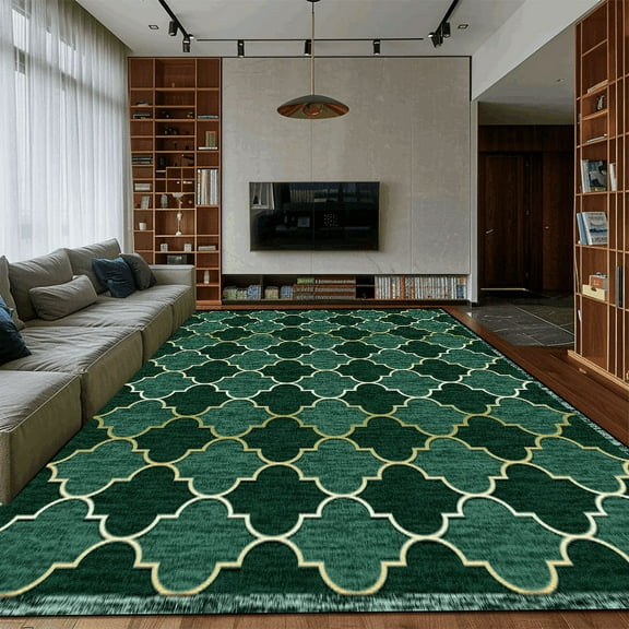 Living Room ration Retro Carpet European Style Home Sofa Rug Simple Geometry Light Luxury Rug Room Doorway Hallway Floor Mat