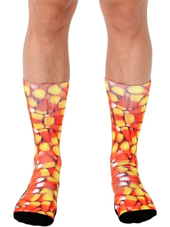 Candy Corn Sport Socks Halloween Fall Autumn