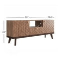 Living Skog Alba Beige TV Stand Console with Drawer Fits TV's up to 65