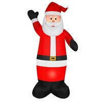 Living Solutions Christmas Holiday Santa Claus Inflatable 6 Ft Lighted Waving Santa