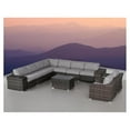 thumbnail image 1 of Living Source International 12-Piece Wicker and Rattan Sectional Set in Espresso, 1 of 3