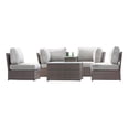 thumbnail image 1 of Living Source International 6-Piece Sectional Set w/ Cushions in Espresso, 1 of 4