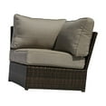 thumbnail image 1 of Living Source International 66" Wicker / Rattan Outdoor Loveseat in Brown/Gray, 1 of 5