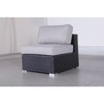thumbnail image 1 of Living Source International 7-Piece Rattan Sectional Set with Cushion in Black, 1 of 5