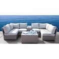 thumbnail image 1 of Living Source International 8-Piece Outdoor Conversation Set with Cushion - Gray, 1 of 5