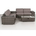 thumbnail image 1 of Living Source International 8-Piece Wicker / Rattan Sectional Set in Chocolate, 1 of 5