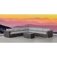 thumbnail image 1 of Living Source International 8-piece Rattan Sectional Set with Cushion - Espresso, 1 of 5