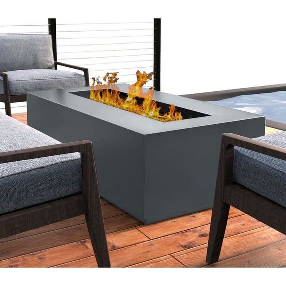 Living Source International LSI 42" Steel Propane/Natural Gas Fire Pit Grey