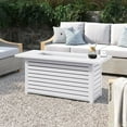 thumbnail image 1 of Living Source International Metal Propane/Natural Gas Fire Pit Table in White, 1 of 5