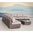 thumbnail image 1 of Living Source International Modern Wicker Rattan Side Table in Espresso Finish, 1 of 3