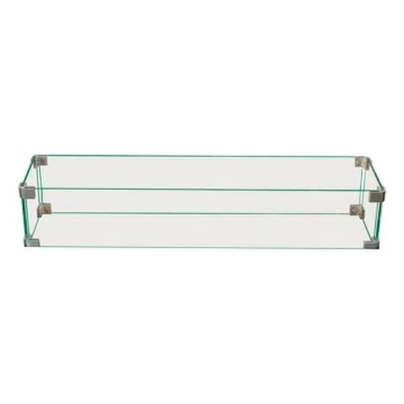 Living Source International Rectangle Fire Pit Flame Guard