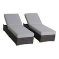 thumbnail image 1 of Living Source International Wicker/Rattan Chaise with Cushions in Brown/Gray, 1 of 5