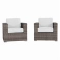 thumbnail image 1 of Living Source International Wicker/Rattan Club Patio Chair with Cushions in Gray, 1 of 5