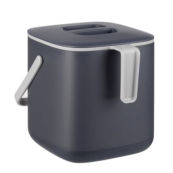 Living Star Compact Countertop Compost Bin (0.68 Gal) Odor-Free Kitchen Composting Made Simple