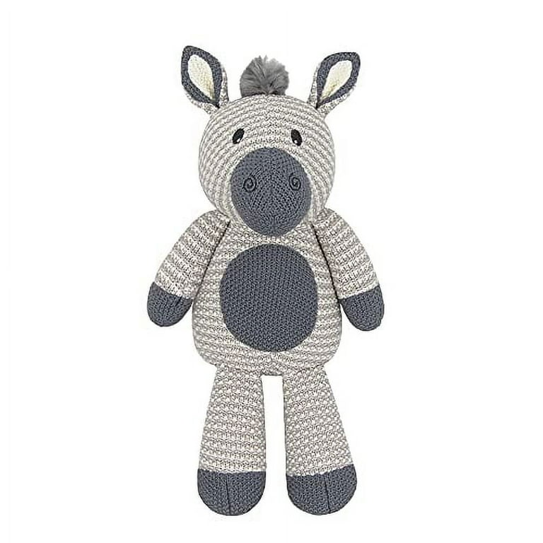Living Textiles Baby Whimsical Knit Toy - Zac Zebra | Premium 100