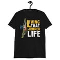 thumbnail image 1 of Living That Jumper Life Funny Novelty T-Shirt (Black, S), 1 of 2