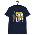 thumbnail image 1 of Living That Jumper Life Funny Novelty T-Shirt (Navy, M), 1 of 3