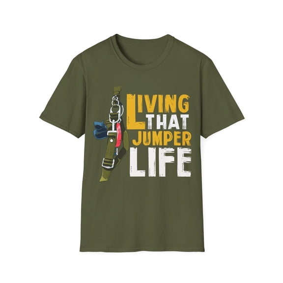 Living That Jumper Life Funny Novelty Unisex Softstyle T-Shirt