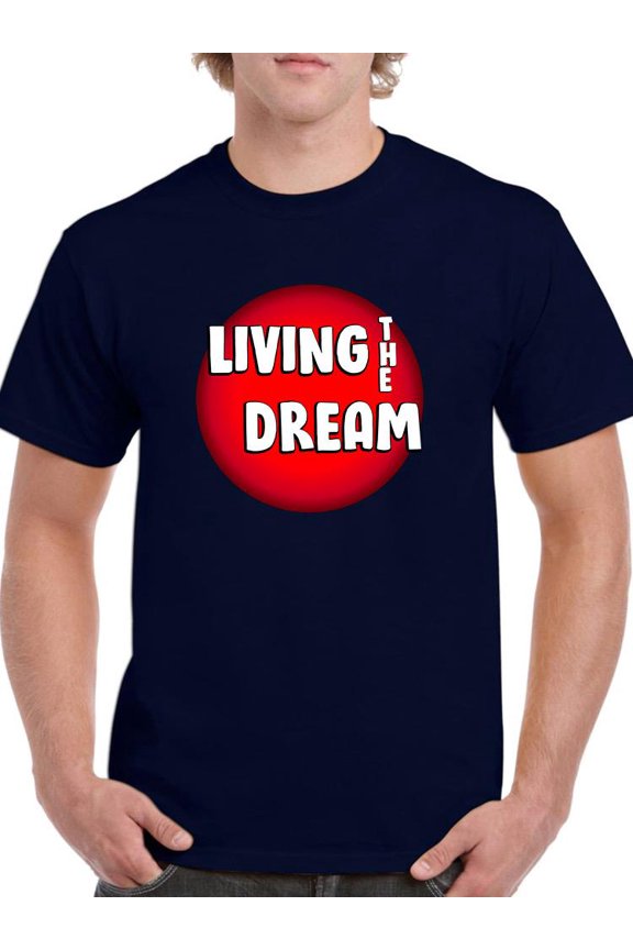 Living The Dream Red Bubble T-Shirt Men -Image by Shutterstock, Male Small